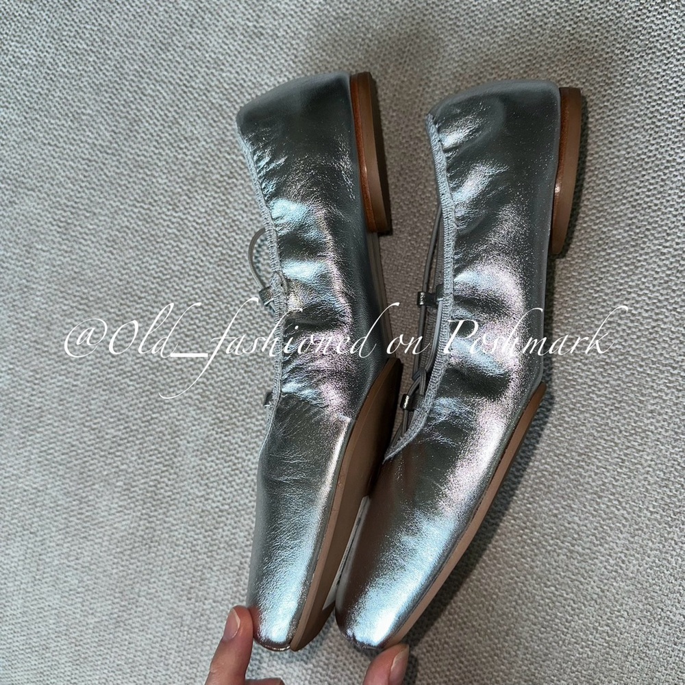 REFORMATION Barbara Leather Ballet Flats - Picture 10 of 16